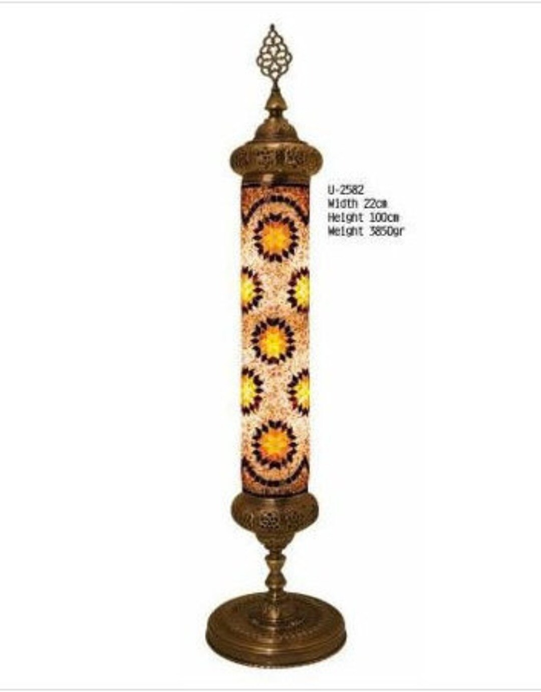Handmade Mosaic Floor Lamp, Artwork Floor Lamp, Bohemian Floor Lamp