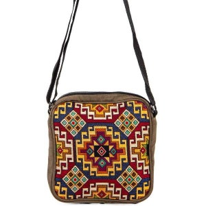 Turkish Crossbody Bag, Hobo Small Bag, Boho Small Bag, Ethnic Messenger Bag, Vintage Style, Kilim Bag, Oriental Boho Bag, Aztec
