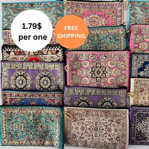 50x Large Turkish Coin Cases, Oriental Coin Case Purses, 50x Coin Case, Bulk Gift, Wholesale Coin Cases, Kilim Coin Case, Kilim Coin Case