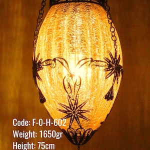 Ottoman Ceiling Lamp, Unique Kitchen Ceiling Lamp, Transparent Round Ceiling Lamp, Glass Round Ball Shape Ceiling Lamp