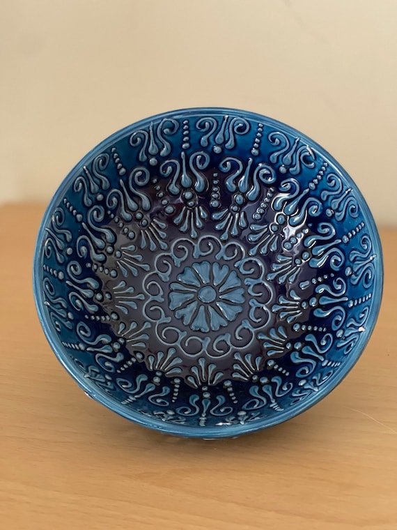 Turkish Ceramic Bowls, Blue Ceramic Bowl, Meze Bowl Set, Mezze