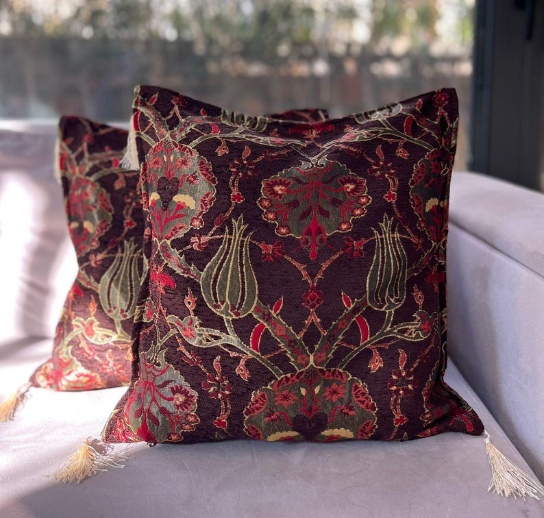 2x Anatolian Turkish Pillow Set of Two, Ethnic Pillow Set, Turkish ...