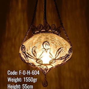 Ottoman Ceiling Lamp, Unique Kitchen Ceiling Lamp, Transparent Round Ceiling Lamp, Glass Round Ball Shape Ceiling Lamp