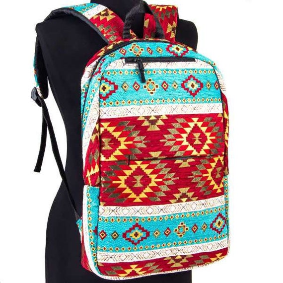 Turkish Kilim Laptop Backpack, Kilim Backpack, Oriental  display picture 1