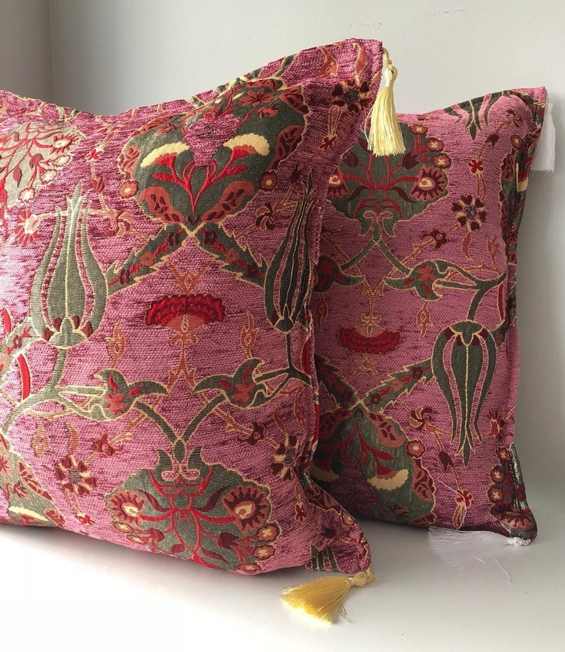 2x Anatolian Turkish Pillow Set of Two, Ethnic Pillow Set, Turkish Pillow Set of Two, Unique Pillow Set of Two