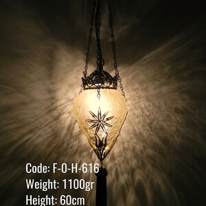 Ottoman Ceiling Lamp, Unique Kitchen Ceiling Lamp, Transparent Round Ceiling Lamp, Glass Round Ball Shape Ceiling Lamp