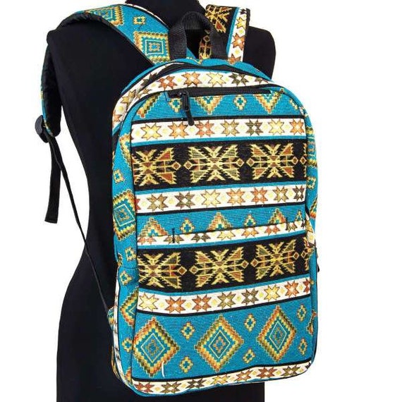 Turkish Kilim Laptop Backpack, Kilim Backpack, Oriental  display picture 3