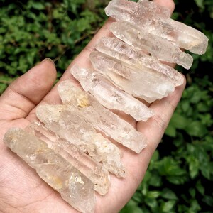 SCEGLI TU! Bacchetta di quarzo Nirvana trasparente naturale/Cristalli Fenster/Punta di cristallo Nirvana/Quarzo himalayano da erosione idrica/Cristalloterapia/Energia