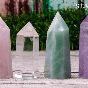 Arbitrary choice 4pcs Crystal Tower/10 kinds of crystal matching styles/Natural Crystal Points/Quartz Towers/Quartz Collection/Crystal Suit