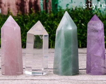 Arbitrary choice 4pcs Crystal Tower/10 kinds of crystal matching styles/Natural Crystal Points/Quartz Towers/Quartz Collection/Crystal Suit