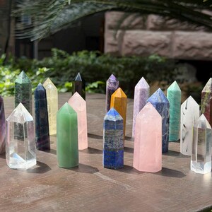You Pick!Natural Crystal Towers in Diverse Styles/NOT HEATED/Not Dyed/Quartz Wand Specimen/Gift for Mom/Healing Chakra Meditation Points