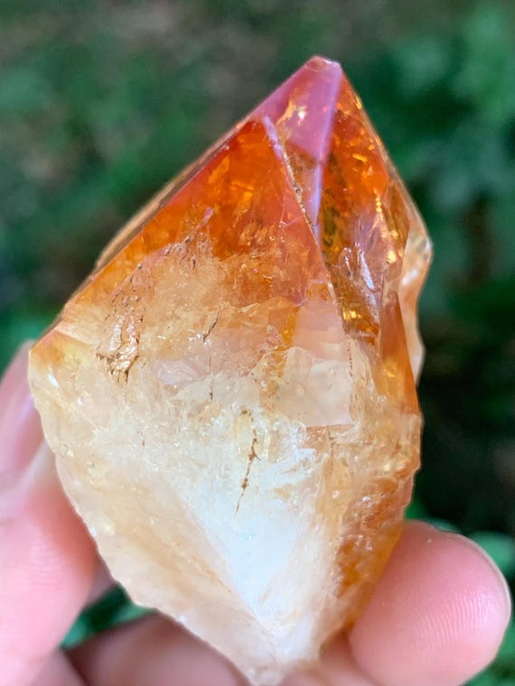 ミュージシャン Citrine 83g Natural Citrine Crystal Specimen/rainbow Orange Quartz Point