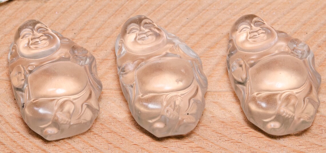 Clear Crystal Buddha Figurine/sculpture of the Buddha/clear Etsy