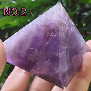Natural Ametrine Pyramid/Ametrine Crystal Pyramid for Home Decor/Reiki Crystal Gift/Amethyst Pyramid for Meditation/Crystal Ornament image 6
