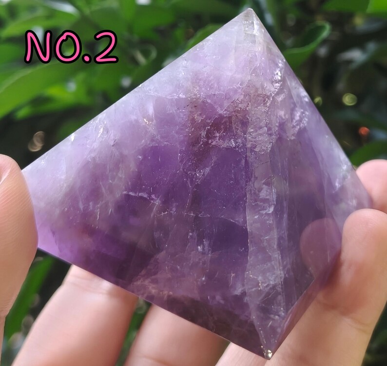 Natural Ametrine Pyramid/Ametrine Crystal Pyramid for Home Decor/Reiki Crystal Gift/Amethyst Pyramid for Meditation/Crystal Ornament image 6