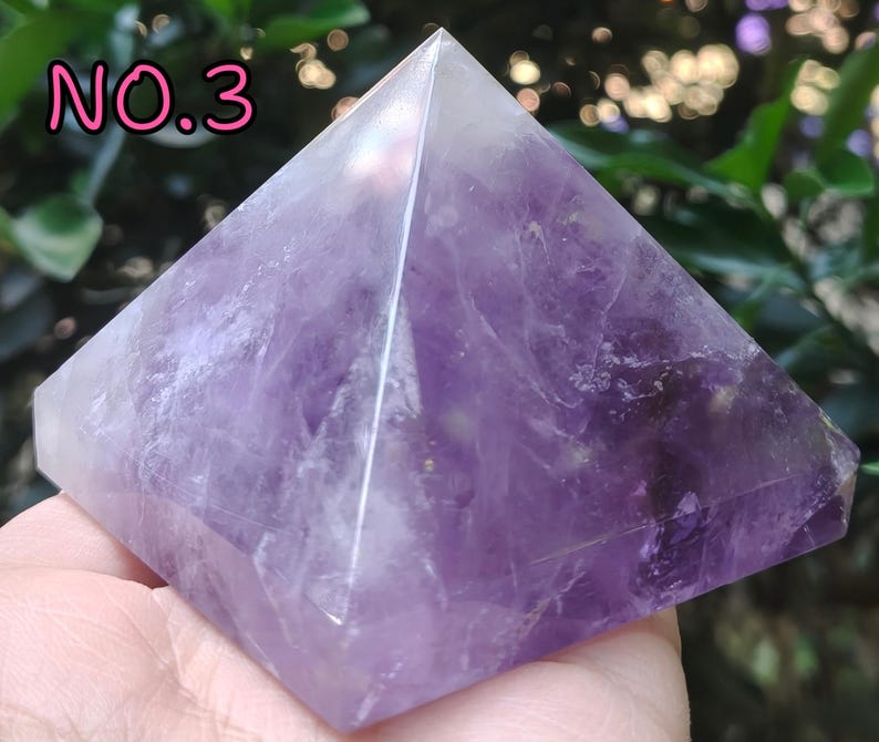 Natural Ametrine Pyramid/Ametrine Crystal Pyramid for Home Decor/Reiki Crystal Gift/Amethyst Pyramid for Meditation/Crystal Ornament image 12