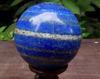 Natural High-Quality Lapis Lazuli Sphere | Collector-Grade Crystal Ball | Unique Gemstone Sphere for Home Decor | Energy|105mm
