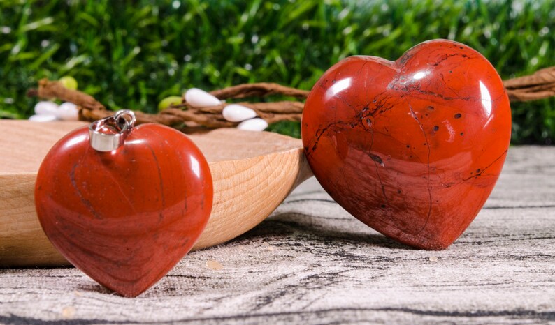 Red Jasper Heart,Heart Shaped Stone,Jasper Heart Stone,Crystal Heart,Crystal Quartz,Healing Crystal and Stone,Love Stone,Gift for Her