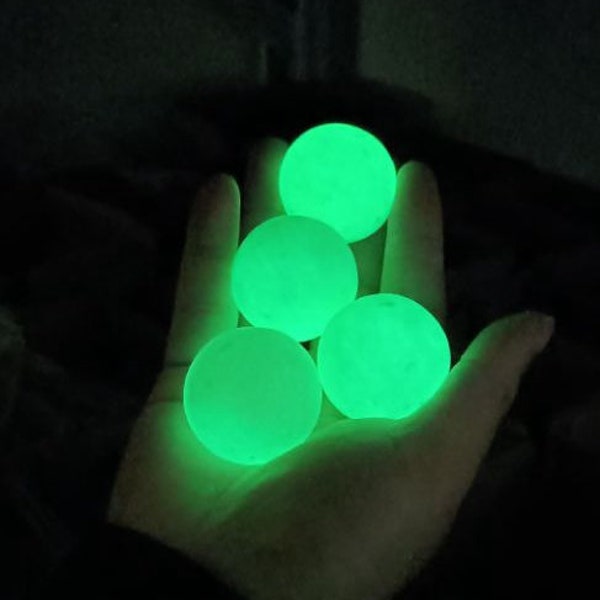 35-38mm Fluorescent stone sphere/night pearl/green fluorescent ball/Artificial noctilucent/crystal lights/thanksgiving/christmas