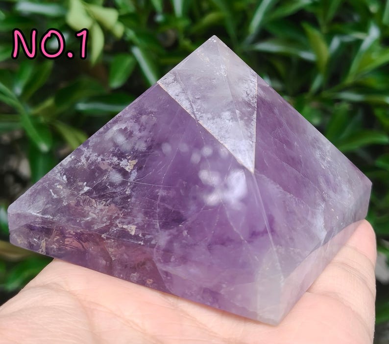Natural Ametrine Pyramid/Ametrine Crystal Pyramid for Home Decor/Reiki Crystal Gift/Amethyst Pyramid for Meditation/Crystal Ornament image 4