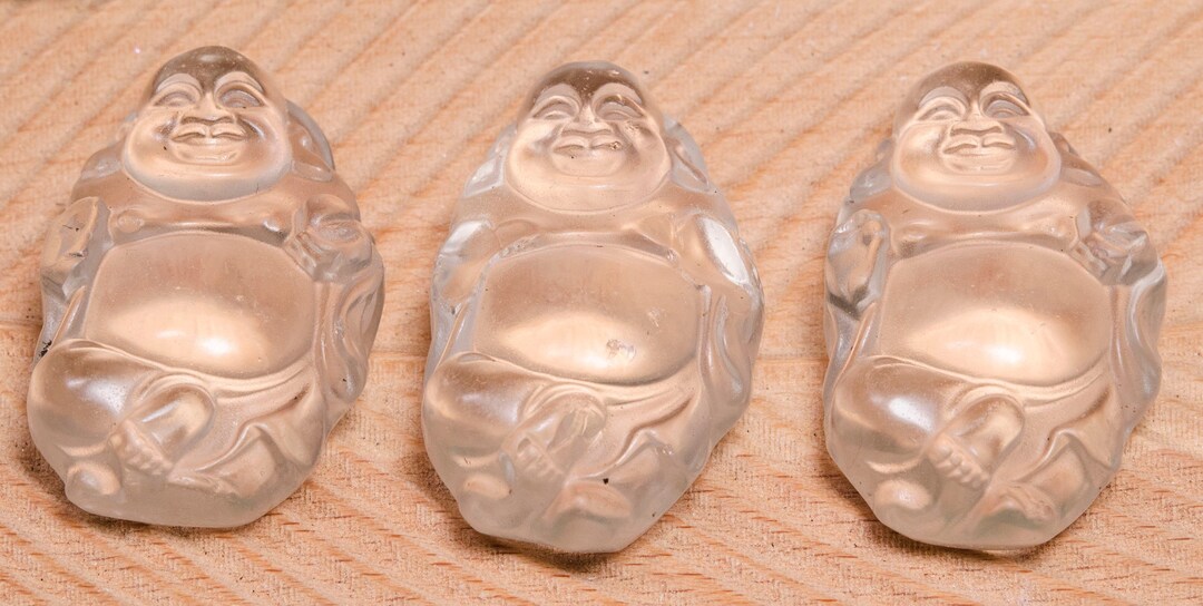 Clear Crystal Buddha Figurine/sculpture of the Buddha/clear Quartz