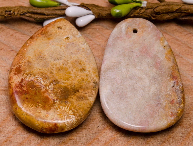 2pc Drilled Coral Jade Pendant,Coral Jade Crystal,Pendant Jewelry,Crystal Necklace,Stone Necklace Mineral Jewelry,Crystal,Master Healer