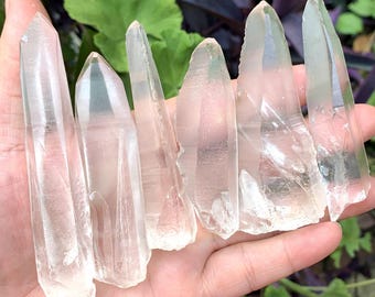 YOU PICK!Clear Lemurian Quartz Crystal Points/Scalpel Crystal/Muzo Quartz/Laser Crystal/Healing Crystal/Meditation/Chakra/Crystal Colletion