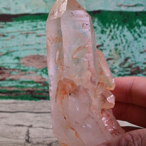 Paar Regenbogen Natürliche Lemurian Kristalle, Lemurian Crystal Stab,Lemurian Crystal Points,Lemurian Crystal Cluster 357g,134*65*39mm