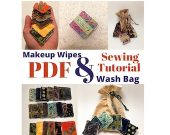 Makeup Removal Pads and Washable Bag Sewing Tutorial PDF