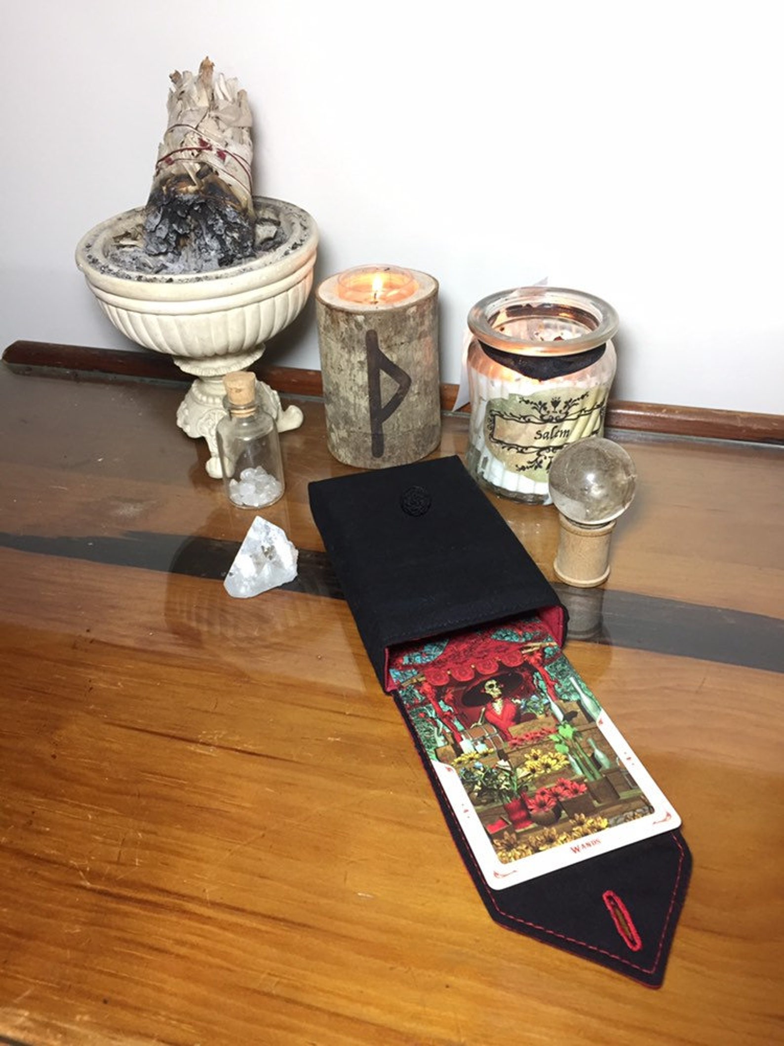 Tarot Cards Case Tarot Card Holder Octogram Patchwork Tarot Etsy