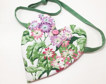 Heart Purse Pattern and PDF Tutorial, Sewing Tutorial, Girls Play Purse