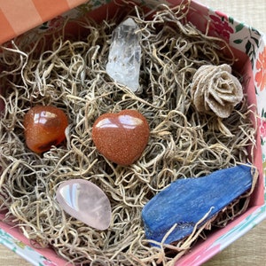 Crystal Variety Box, Crystal flower Box, Friendship Gift, Mother&#39;s Day Gift
