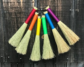 Whisk Broom, Work Whisk Broom, Shop Hand Broom, Gift for Witch, Housewarming Gift