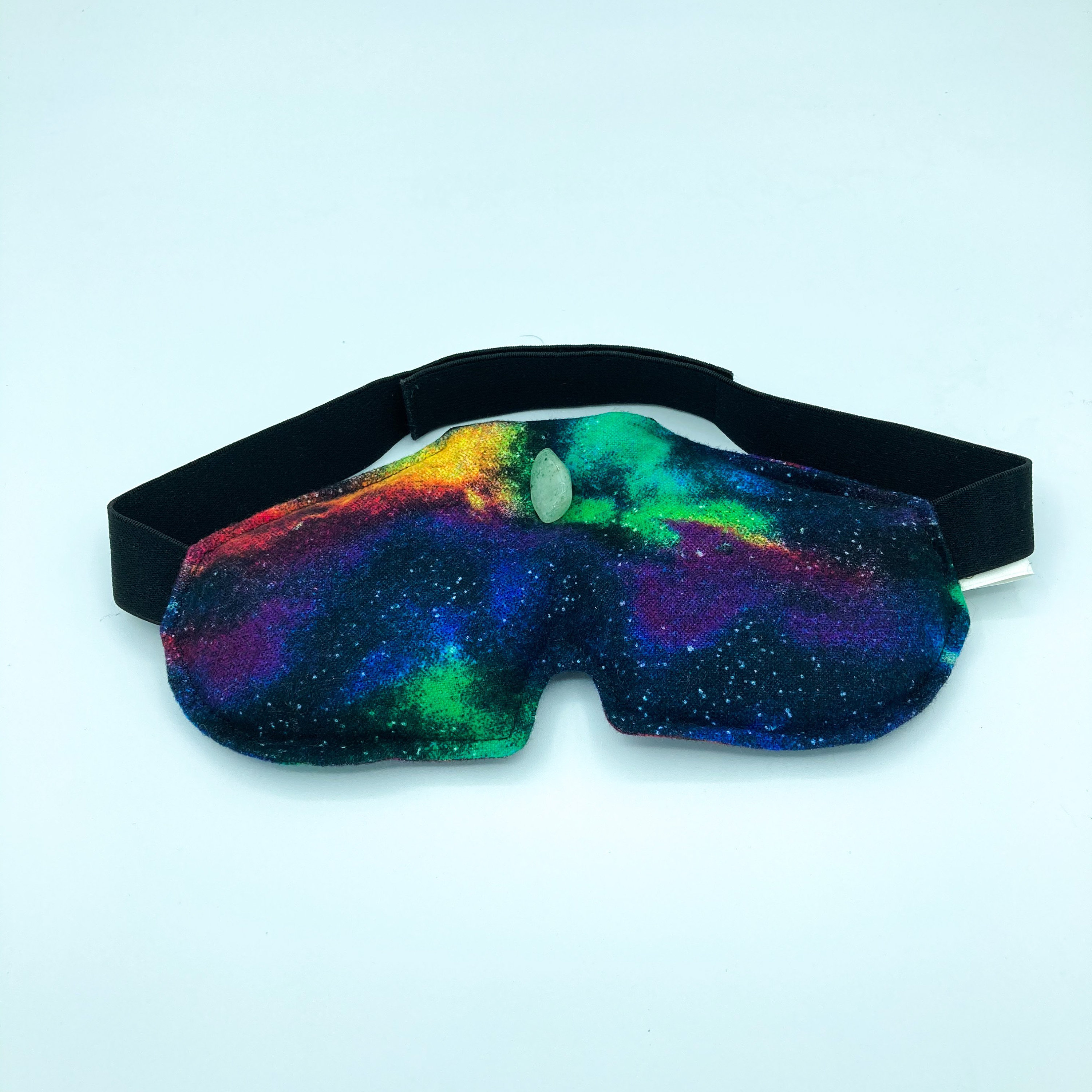 Crystal Eye Mask Hidden Pocket Meditation Mask Lavender Eye Etsy