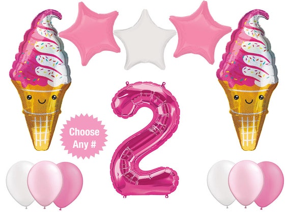 Ice Cream Party Balloon Kit Ice Cream Party Decoration Etsy