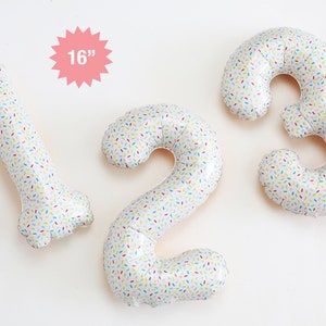 Sprinkles Number Balloon | Number Balloons Ice Cream Party Balloons Sprinkles Balloons Ice Cream Party Decorations First Birthday