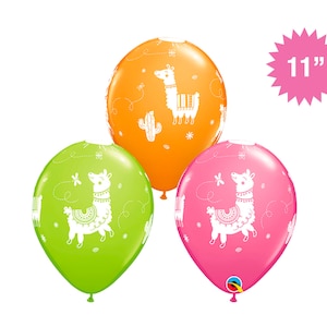 Llama Balloons Set of 6/12/25/50QTY Llama Latex Balloon Theme Party Fiesta Party Decorations Llama Decorations Llama theme balloons