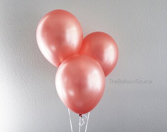 Rose Gold Latex Balloons | Wedding, Shower, Birthday Decor