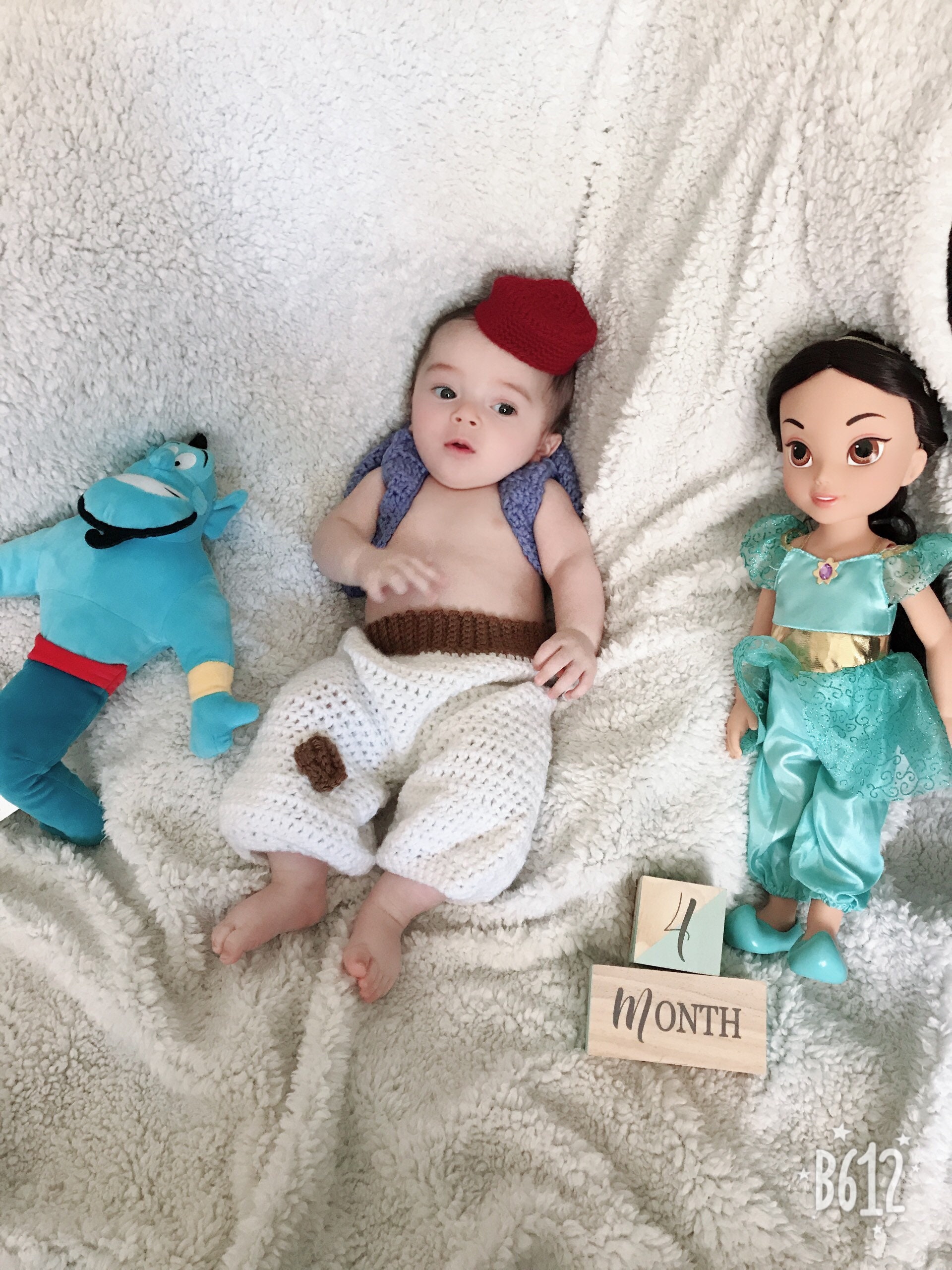 Aladdin Inspired Costume/crochet Aladdin Costume/ Aladdin Inspired Photo  Prop Newborn to 24 Months MADE TO ORDER -  Sweden