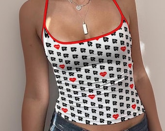 Hotwife Queen of Spades Sexy Spaghetti Strap Tank Top - QOS Symbol with Hotwife Heart Design Totally Personalizable