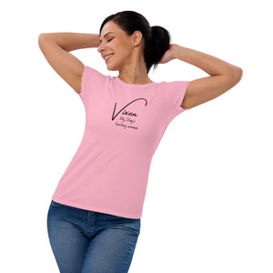 Hotwife Vixen Women&#39;s Semi-Contoured Silhouette T-Shirt | Vixen My Stag&#39;s Fantasy Woman | Totally Customizable Text