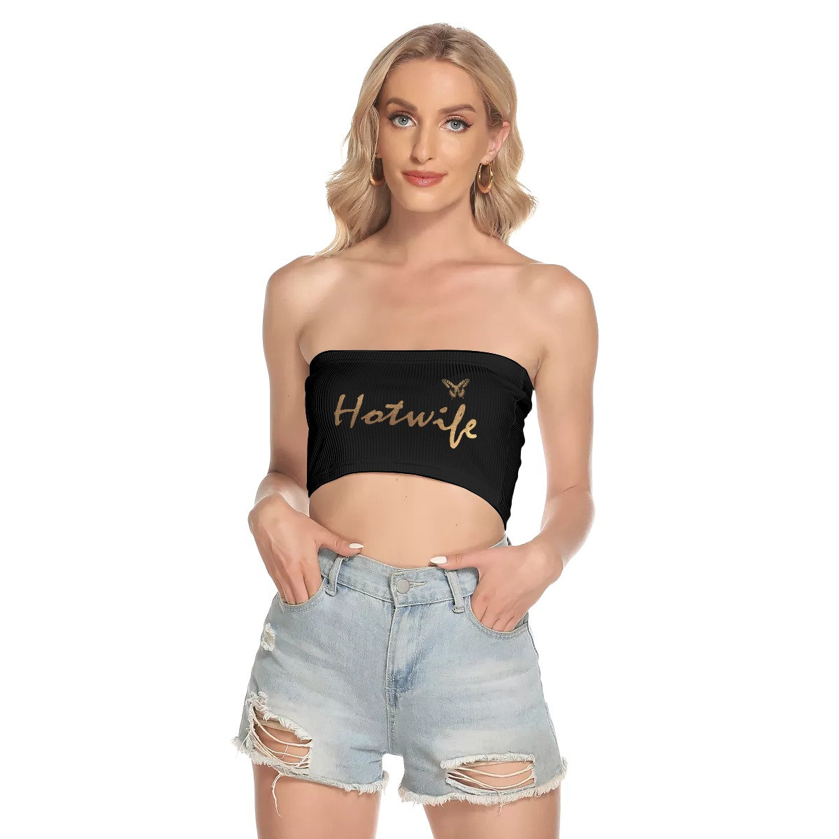 Hotwife Sexy Tube Top Hotwife Married and Free in Gold Color - Etsy