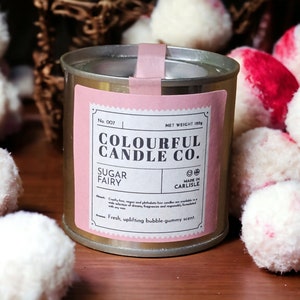 Sugar Fairy Soy Wax Candle | Paint Tin 007 | Colourful Candle Co.