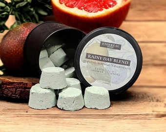 Rainy Day Blend: Grapefruit, Bergamot and Frankincense Shower Steamers