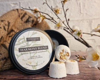 Harmony blend shower steamers | jasmine, neroli and sandalwood