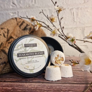 Harmony blend shower steamers | jasmine, neroli and sandalwood