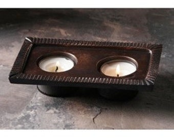 Decorative metal tealight holder