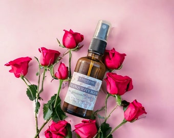 Tranquility blend: rose geranium and ylang ylang pillow spray