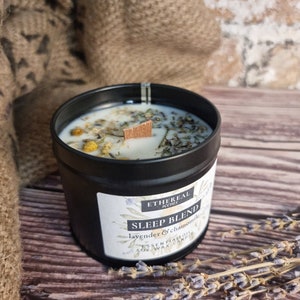 Sleep Blend: Lavender and Chamomile Soy Wax Candle