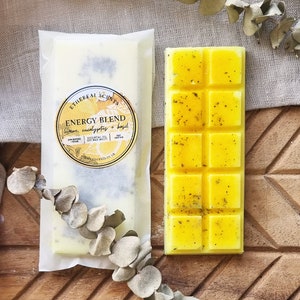 Energy blend: lemon, eucalyptus and basil wax melts